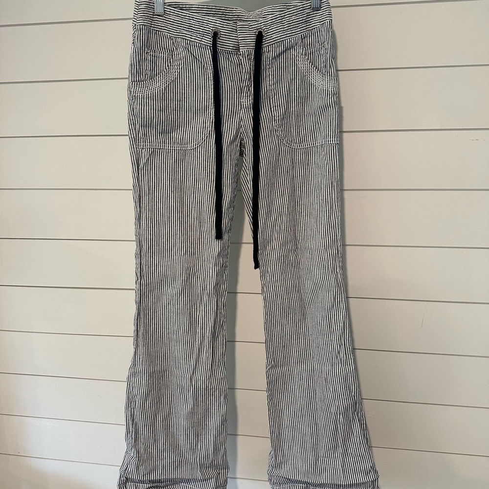 Striped Black and White Men's Pants